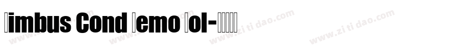 Limbus Cond Demo Bol字体转换